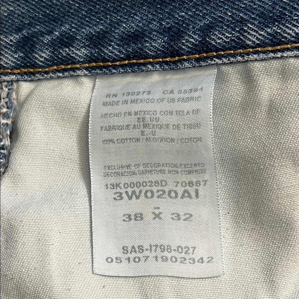 Wrangler Riggs Workwear FR Blue Jeans, pants 3W020 A1 38x32 100% cotton - Picture 8 of 14